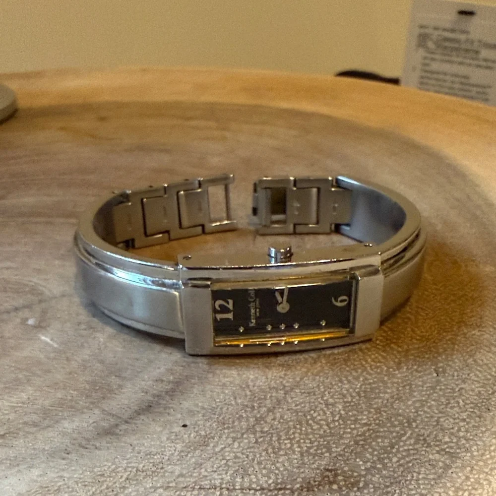 Kenneth Cole Silver Bangle Watch